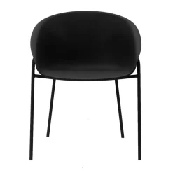 DS4U - Ella kunststof eetkamerstoel - zwart