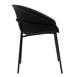 DS4U - Ella kunststof eetkamerstoel - zwart