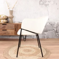 DS4U - Elza eetkamerstoel boucle wit