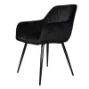 DS4U - Gaby armstoel velvet zwart