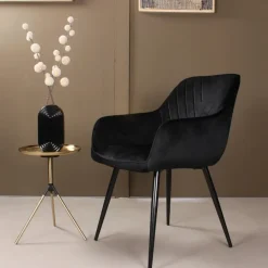 DS4U - Gaby armstoel velvet zwart
