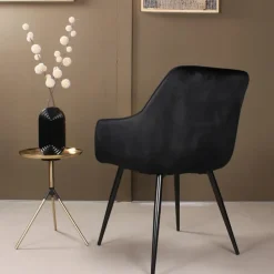 DS4U - Gaby armstoel velvet zwart