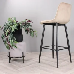 DS4U - Gaby barkruk velvet 75 cm 2.0 - champagne