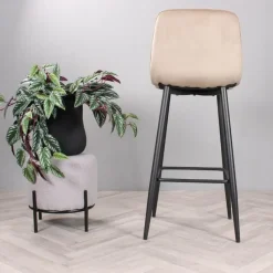 DS4U - Gaby barkruk velvet 75 cm 2.0 - champagne