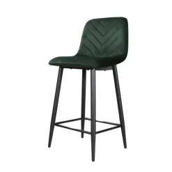 DS4U - Gaby barkruk velvet 65 cm 2.0 - groen