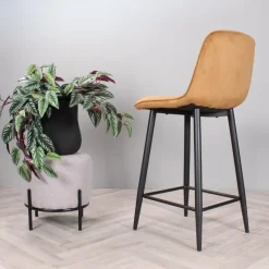 DS4U - Gaby barkruk velvet 65 cm 2.0 - goud