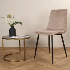 DS4U - Gaby eetkamerstoel velvet champagne