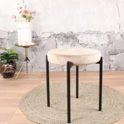 DS4U - Mika velvet kruk champagne