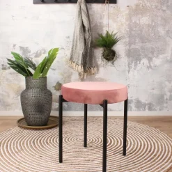 DS4U - Mika velvet kruk roze