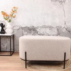 DS4U - Torben hocker duo 80x40x42 cm bouclé beige