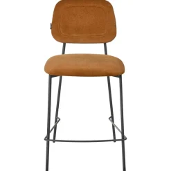 DUETTE - Barkruk set van 2 - Goudbruin - Fluweel