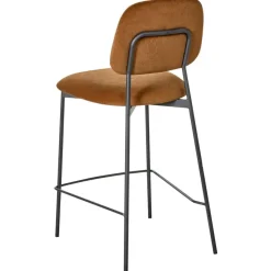 DUETTE - Barkruk set van 2 - Goudbruin - Fluweel