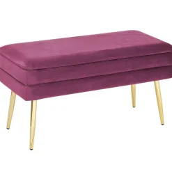 DURHAM - Bankje - Roze - Fluweel