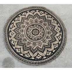 Dutch Lifestyle - Jute - Vloerkleed - 150x150 cm - Grijs