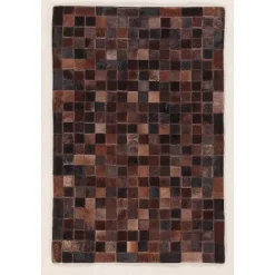 Dutch Lifestyle - Leder - Vloerkleed - 160x230cm - Bruin