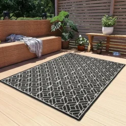 Dutch Lifestyle - Polyester - Vloerkleed - 135x230cm - Zwart