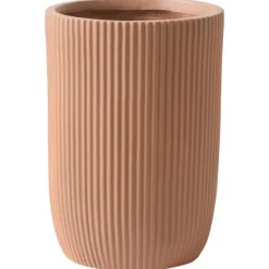 EANTIO - Bloempot - 25 x 25 x 38 cm - Bruin - Kleivezels