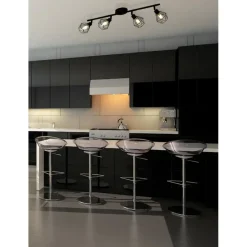 EDI light Zapata 1 Opbouwspot - 4 lichts - G9 - Glas - Amber