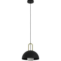 EDI lightCalmaneraHanglamp-E27-Ø32,5cm-Zwart/Geelkoper