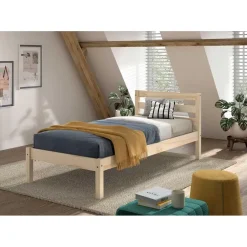 Eenpersoonsbed Pino 90x200cm - massief dennenhout