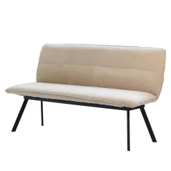 Eetkamerbank Rechthoek - Beige Stof - 160x60x88cm - Harper