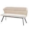 Eetkamerbank Rechthoek - Beige Stof - 160x60x88cm - Avery