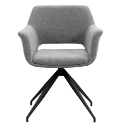 Eetkamerstoel Belle - stof - grijs