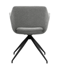 Eetkamerstoel Belle - stof - grijs