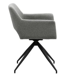 Eetkamerstoel Belle - stof - grijs