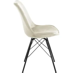 Eetkamerstoel Bonn (2 stuks) - velvet - zand