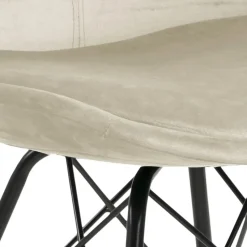 Eetkamerstoel Bonn (2 stuks) - velvet - zand