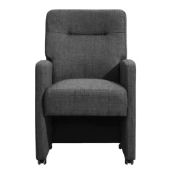 Eetkamerstoel Daniel - stof - antraciet