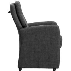 Eetkamerstoel Daniel - stof - antraciet