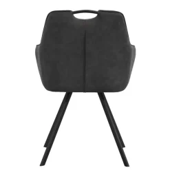 Eetkamerstoel Jesse met armleuning - antraciet