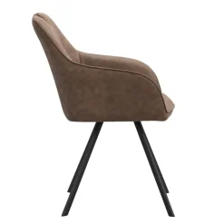 Eetkamerstoel Jesse met armleuning - cognac