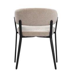 Eetkamerstoel Liv - stof - caramel