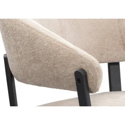 Eetkamerstoel Liv - stof - caramel