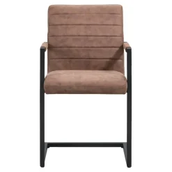 Eetkamerstoel Lizzy - met armleuningen - cognac