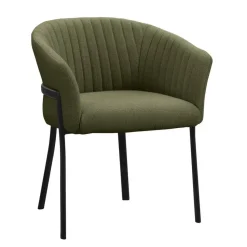 Eetkamerstoel Luigi - stof - groen