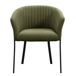 Eetkamerstoel Luigi - stof - groen