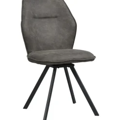 Eetkamerstoel Raffy - stof - antraciet