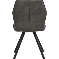 Eetkamerstoel Raffy - stof - antraciet