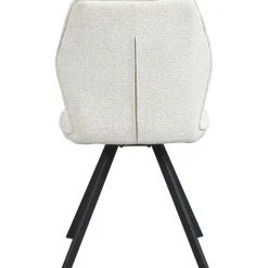 Eetkamerstoel Raffy - stof - crème