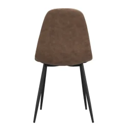 Eetkamerstoel Vince - stof - cognac