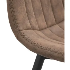 Eetkamerstoel Vince - stof - cognac