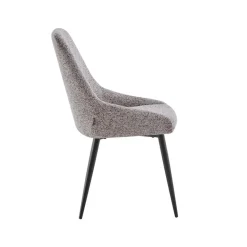 Eetkamerstoelen set van 2 - Oscar - Bruin - Stof