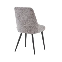 Eetkamerstoelen set van 2 - Oscar - Bruin - Stof