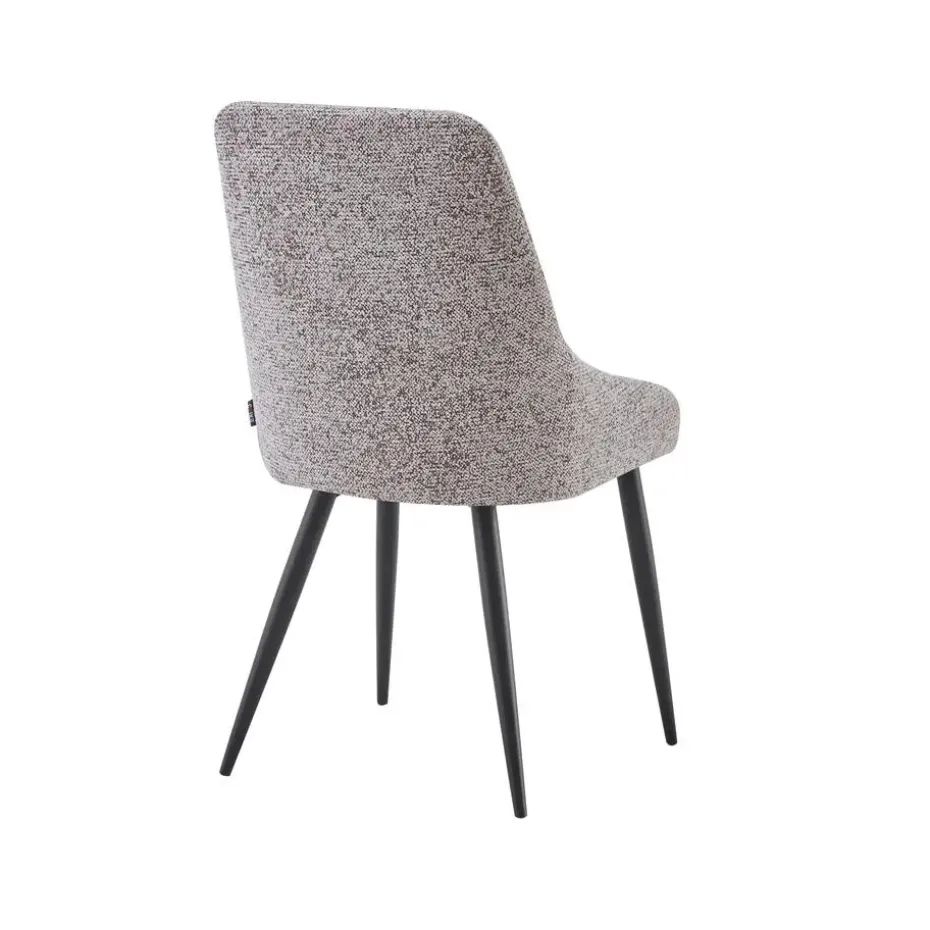 Eetkamerstoelen set van 2 - Oscar - Bruin - Stof