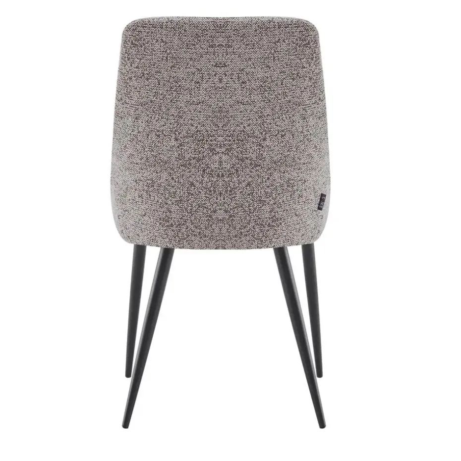 Eetkamerstoelen set van 2 - Oscar - Bruin - Stof