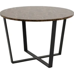 Eetkamertafel Alma - bruin - 75xØ110 cm